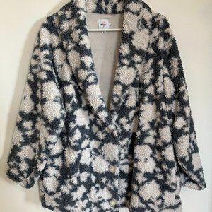 The Nines by Hatch Sherpa Floral Jacket
